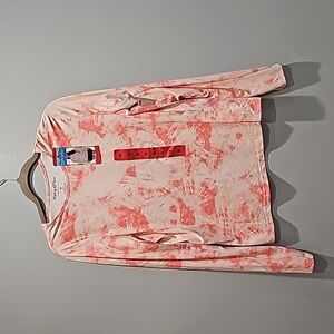 Hang Ten Pink Tie Dye Ladies' Sun Tee Size: medium lot of 2 tees.